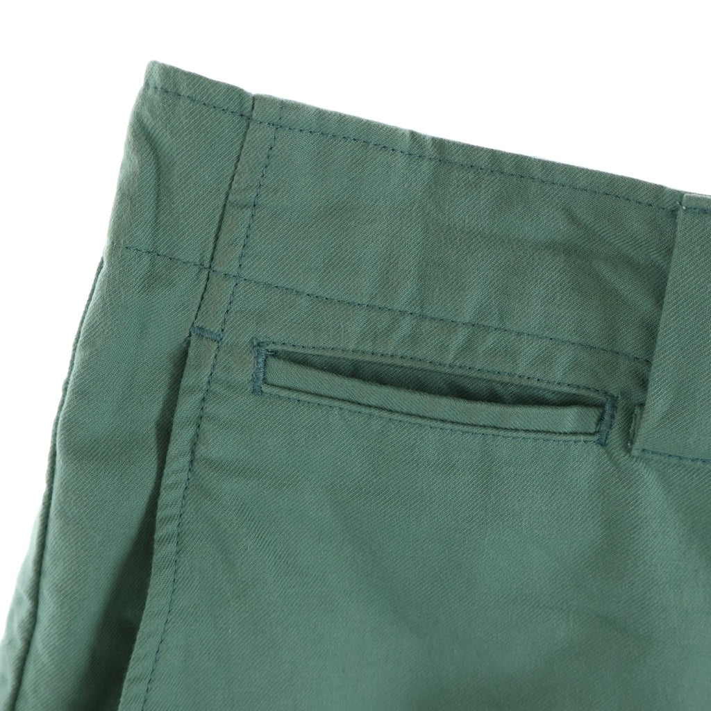 VISVIM(ヴィスヴィム) 23SS FIELD CHINO PANTS フィールド ボタンフライ ストレートチノパンツ グリーン 0123105008003