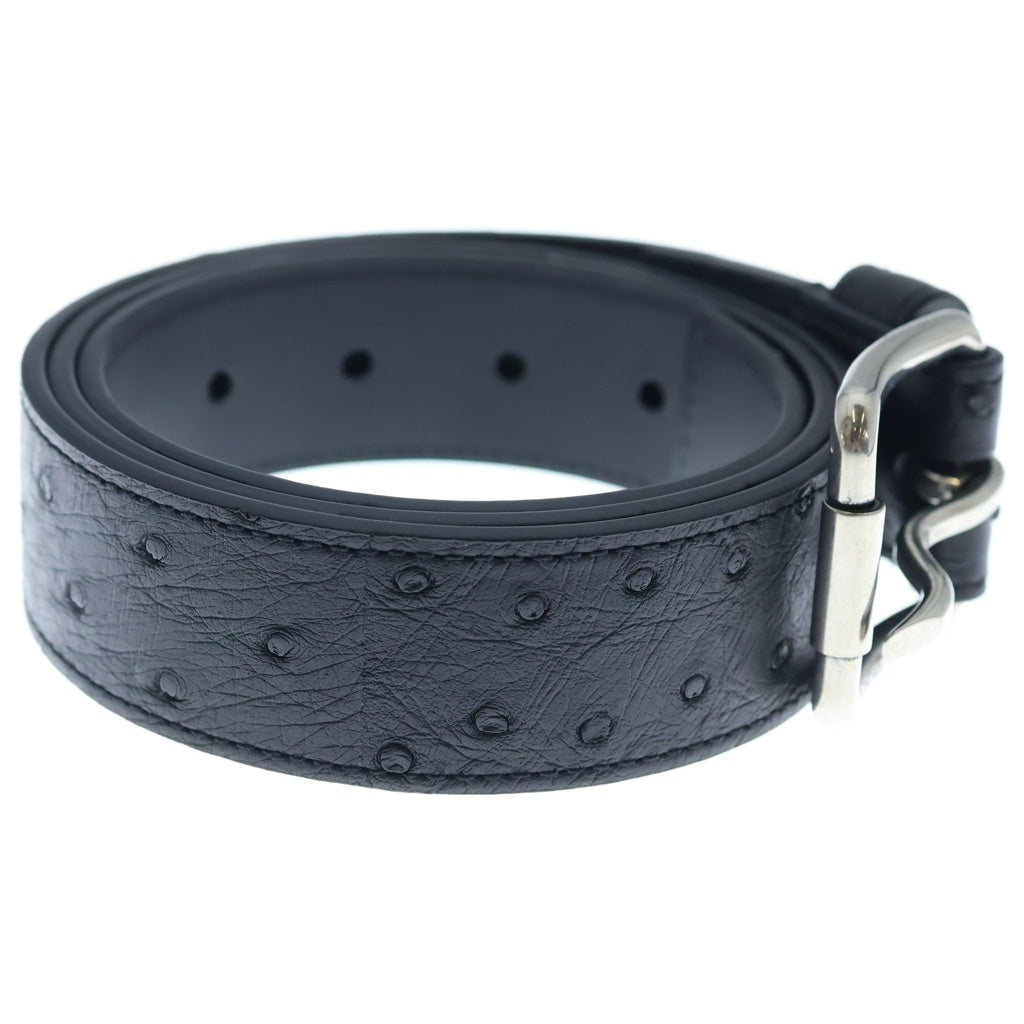 LOEWE(ロエベ) ROLLER CURVED BELT ローラーカーブドベルト ヴィンテージ加工 レザーベルト ブラック E619244XB8 1839