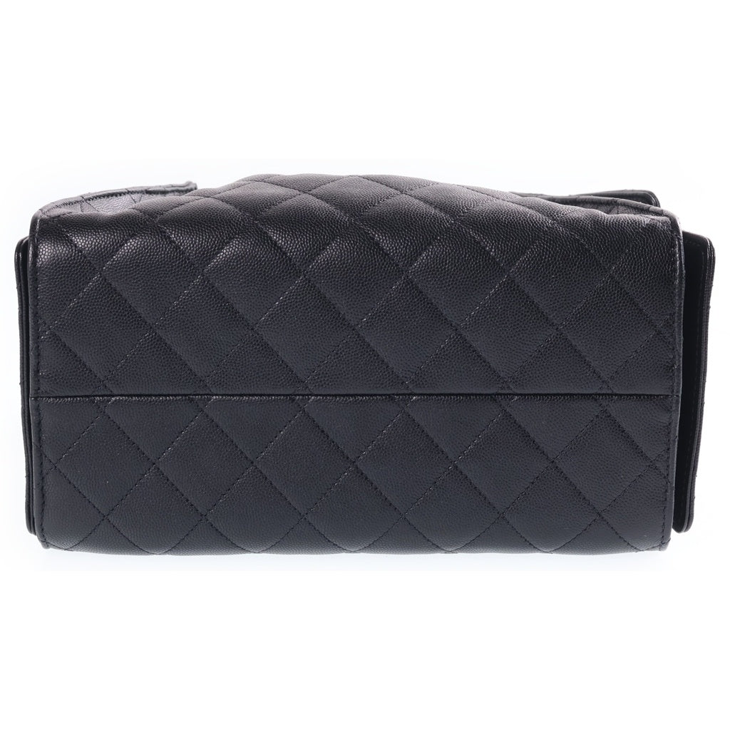 CHANEL(シャネル) CHANEL 25 スモールバッグ グレインド キャビアスキン ゴールド金具 ブラック AS5293 レディース