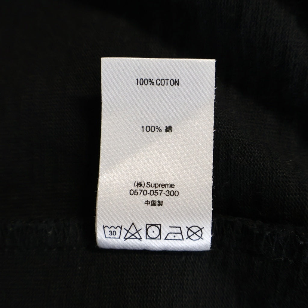 SUPREME(シュプリーム) 21SS Cut Logo S/S Top カットロゴ クルーネック半袖Tシャツ カットソー ブラック