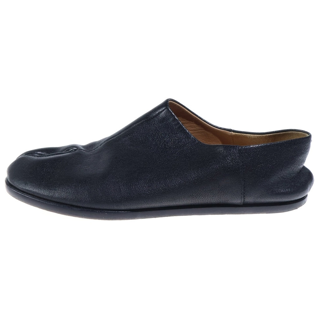 Maison Margiela(メゾンマルジェラ) TABI BABOUCHE タビバブーシュ レザースリッポン フラットシューズ ブラック