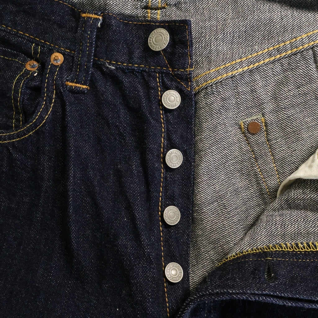 FULLCOUNT(フルカウント) WIDE DENIM SUPER SMOOTH スーパー スムース ボタンフライ ワイドデニムパンツ インディゴ 0105SS 0205SS