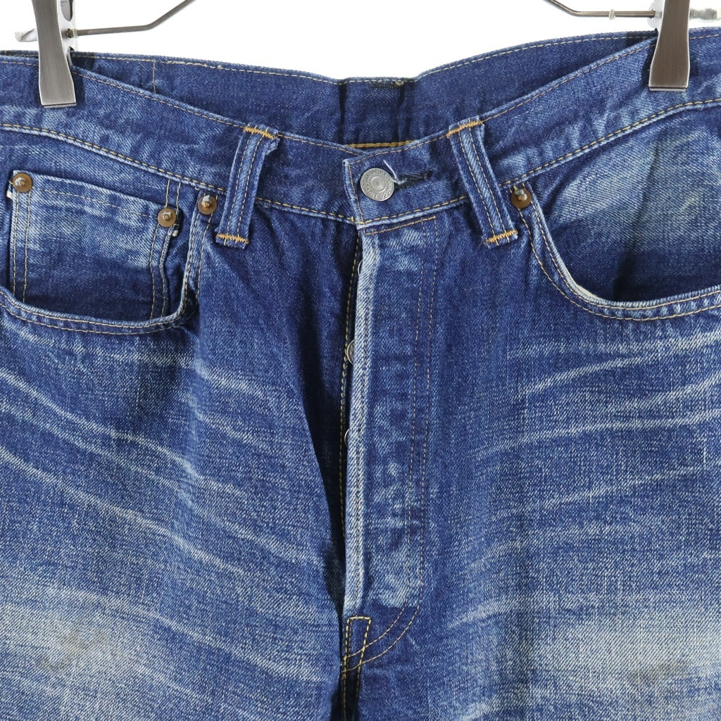 FULLCOUNT(フルカウント) WIDE DENIM ボタンフライ ワイドデニムパンツ インディゴ 0105