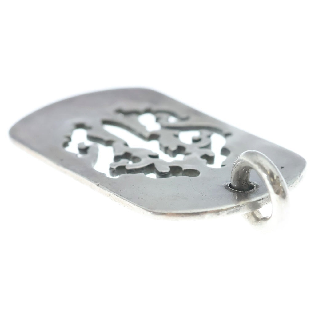 CHROME HEARTS(クロムハーツ) D TAG LRG DAGGER ヴァインダガーカットアウトドッグタグ ラージ ペンダントトップ シルバー BCA240