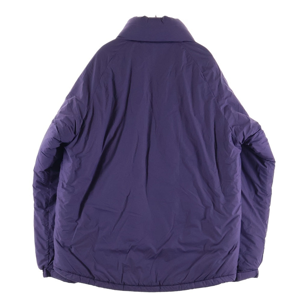 WILD THINGS(ワイルドシングス) 24AW HAPPY JACKET ハッピー ロゴパッチ ナイロン ジップアップダウンジャケット パープル WT242-02