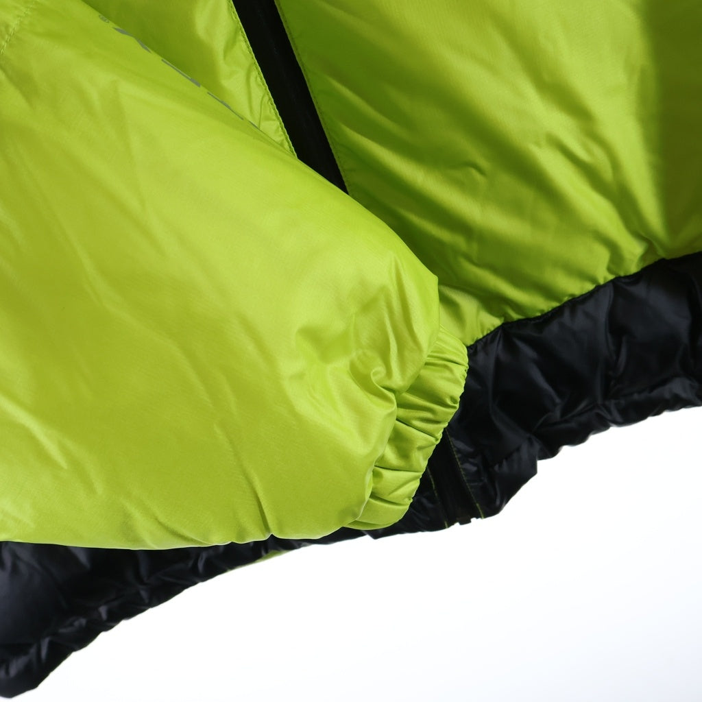 HUF(ハフ) 23AW PERTEX DOWN JACKET パーテックス ロゴパッチ ジップアップダウンジャケット グリーン/ブラック