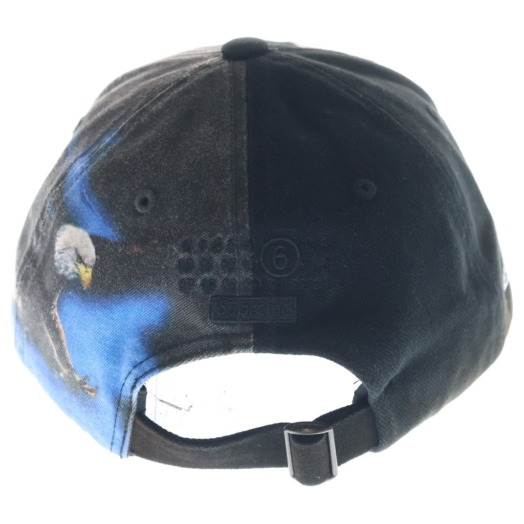 SUPREME(シュプリーム) 26SS ×MM6 Maison Margiela Split 6-Panel Cap エムエムシックスメゾンマルジェラスプリット 6パネル ベースボールキャップ 帽子 ブラック
