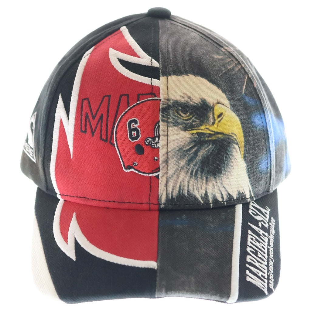 SUPREME(シュプリーム) 26SS ×MM6 Maison Margiela Split 6-Panel Cap エムエムシックスメゾンマルジェラスプリット 6パネル ベースボールキャップ 帽子 ブラック