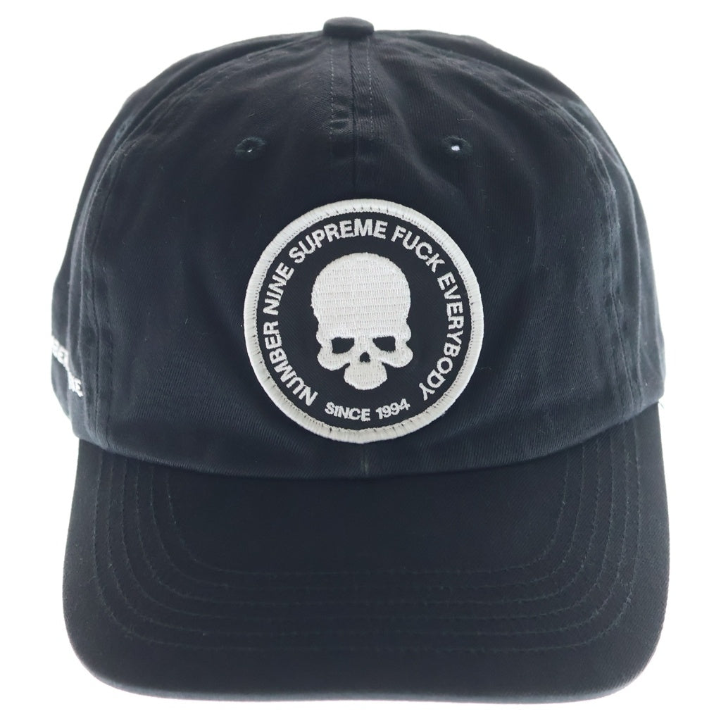 SUPREME(シュプリーム) 25AW ×Number (N)ine 6-Panel ナンバーナイン スカルパッチ 6パネルキャップ 帽子 ブラック