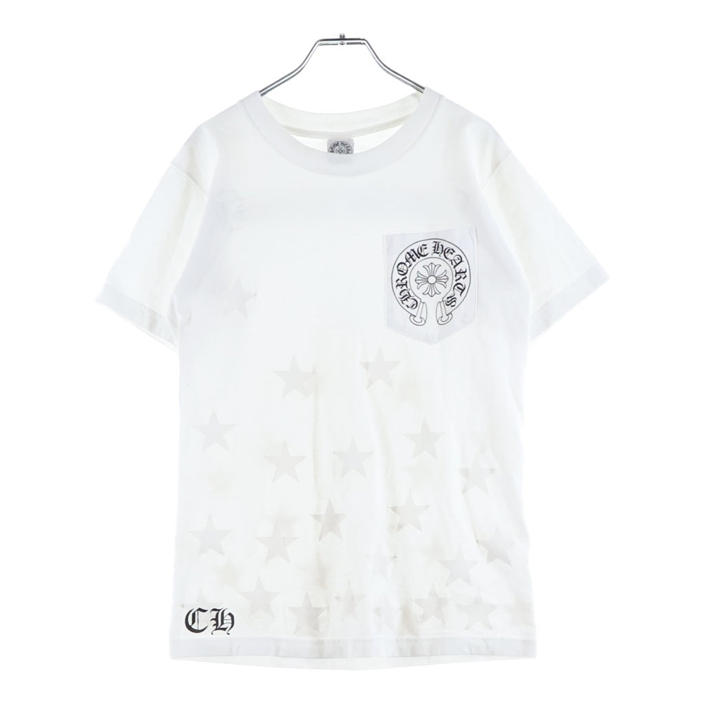 CHROME HEARTS(クロムハーツ) OLD S/S TEE オールド スタープリント バックスクロールラベル 半袖Tシャツカットソー ホワイト