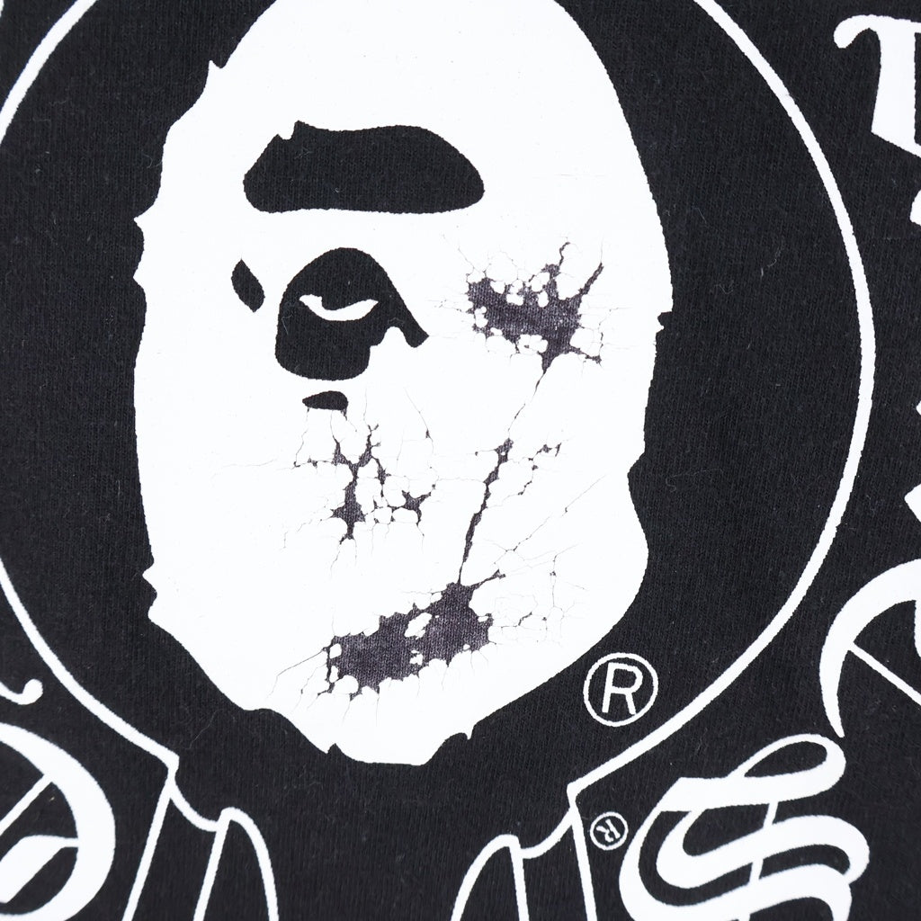 CHROME HEARTS(クロムハーツ) ×A BATHING APE BABY MILO HORSESHOE TEE アベイシングエイプ ベイビーマイロ ホースシュー クルーネック半袖Tシャツ カットソー ブラック