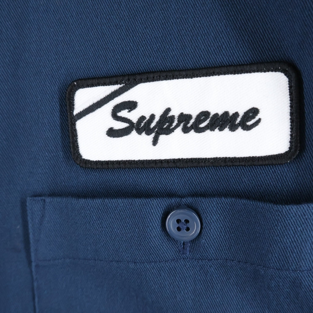 SUPREME(シュプリーム) 25SS Bitch S/S Work Shirt ビッチ 半袖ワークシャツ ネイビー