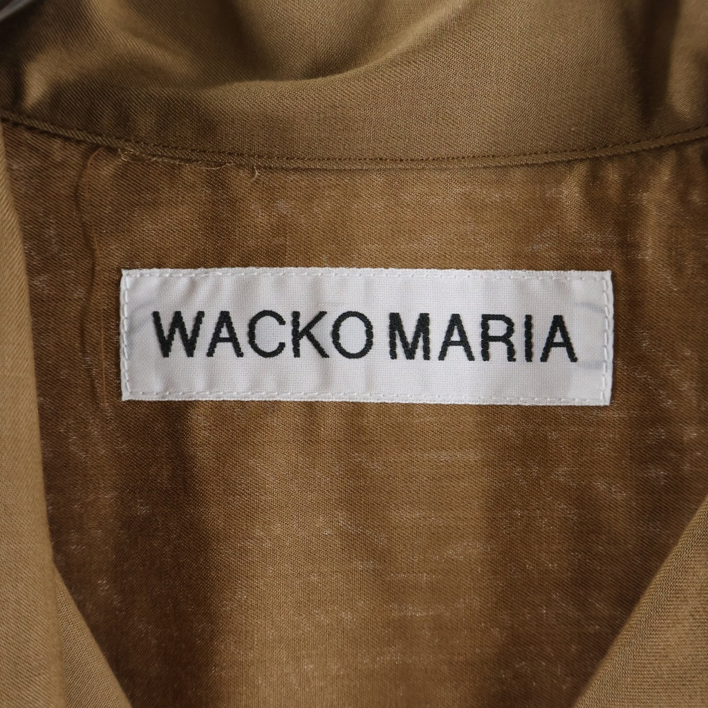 WACKO MARIA(ワコマリア) 26SS SOKTAS / OPEN COLLAR SHIRT S/S TYPE-2- オープンカラーシャツ 半袖 ブラウン 26SS-WMS-OC19