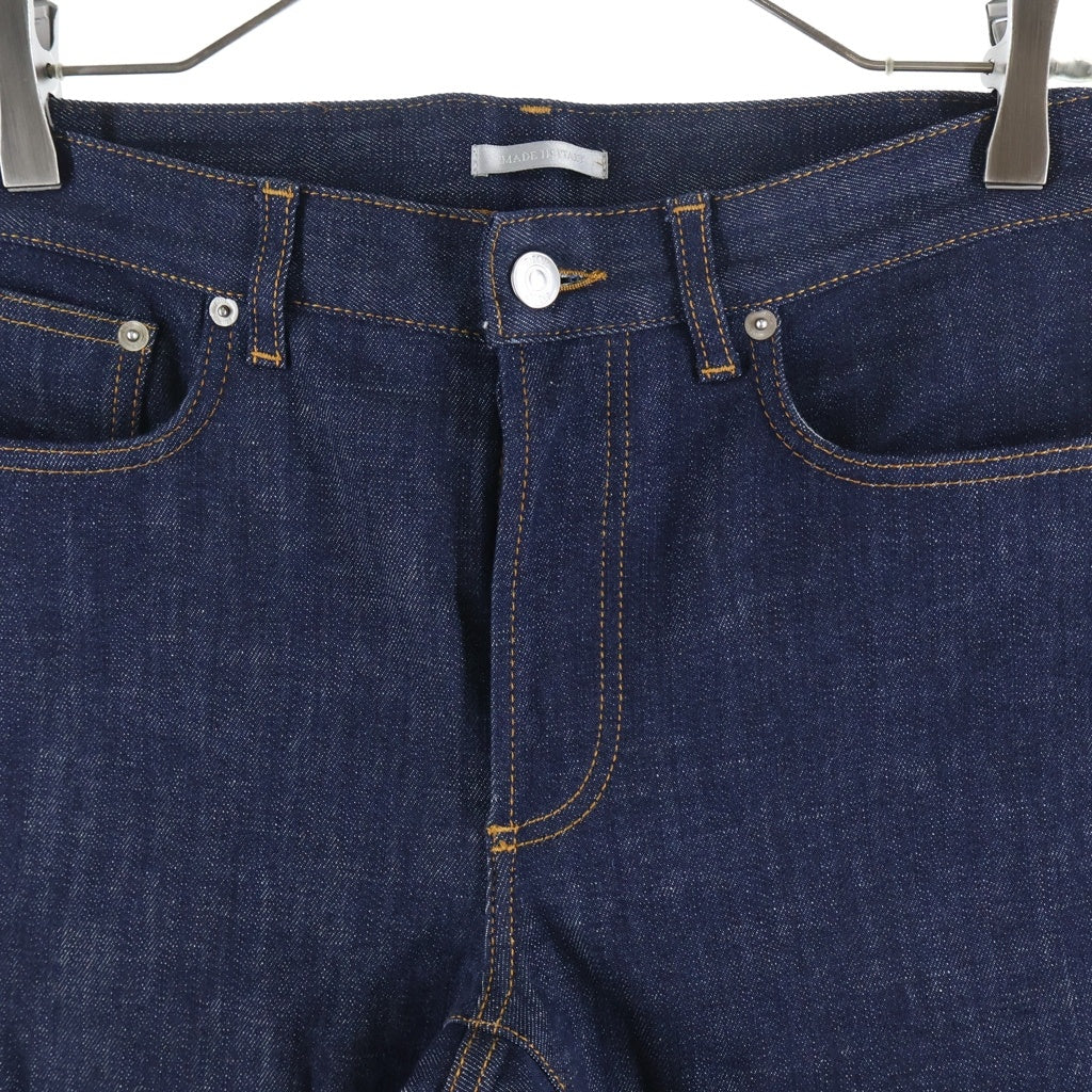 Christian Dior(クリスチャンディオール) SLIM 17 REGULAR ロールアップ オブリークデザイン ボタンフライ ストレートデニムパンツ ジーンズ インディゴ 193DS10C226X