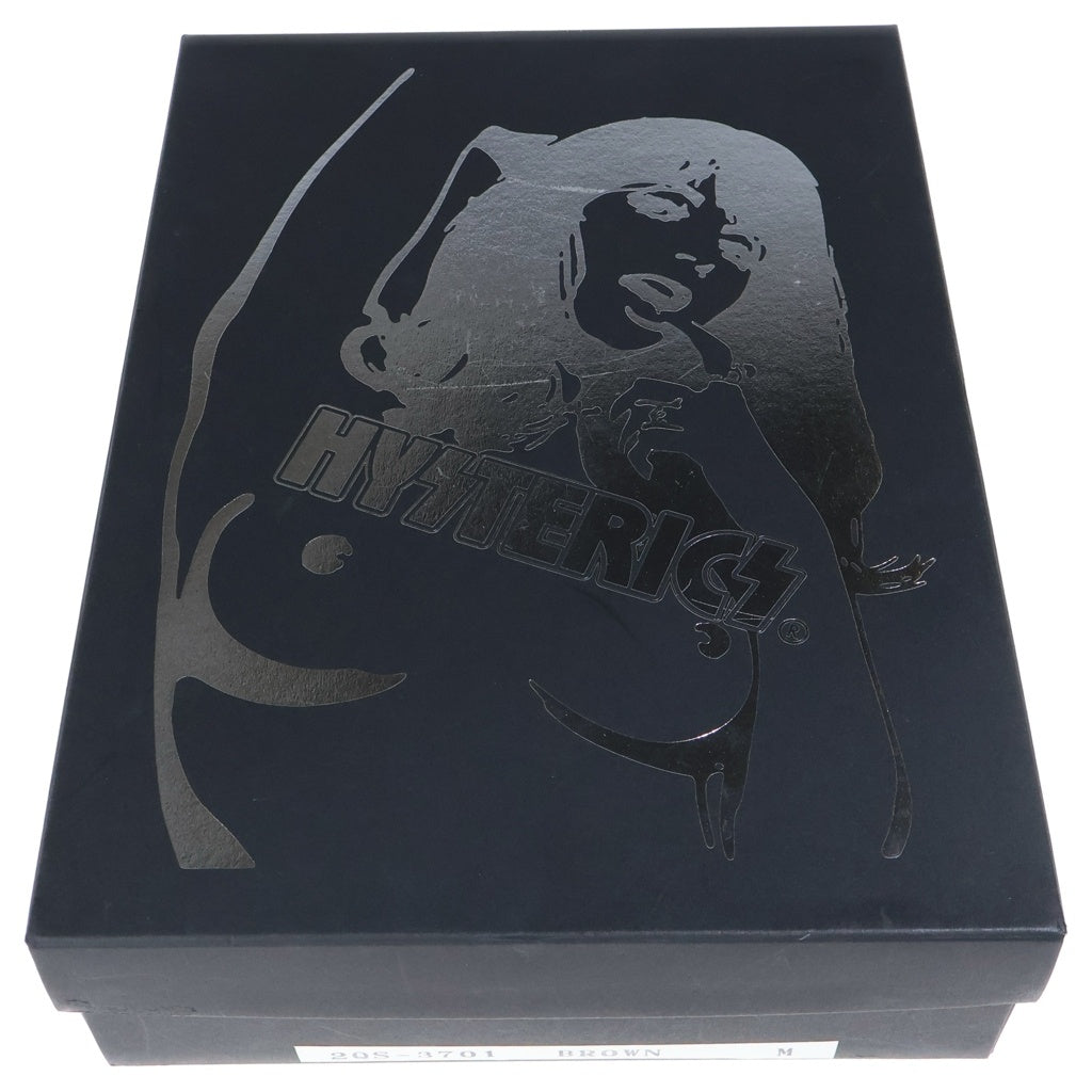 HYSTERIC GLAMOUR(ヒステリックグラマー) カウハイド ベルクロ レザーヒールブーツ レディース ブラウン 2QS-3701
