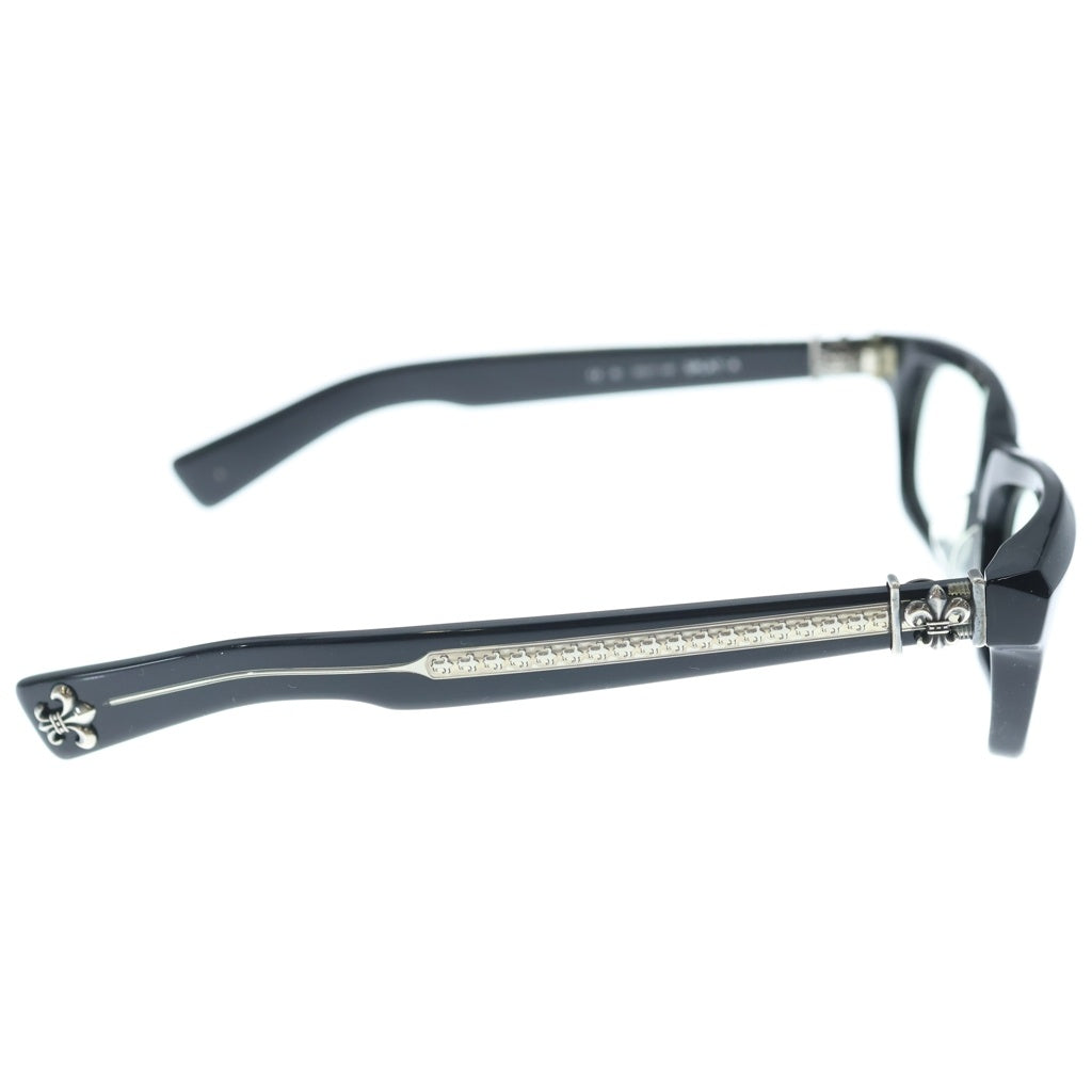 CHROME HEARTS(クロムハーツ) SPLAT-A スクエアフレーム BSフレアテンプル サングラス メガネ ブラック 度入り