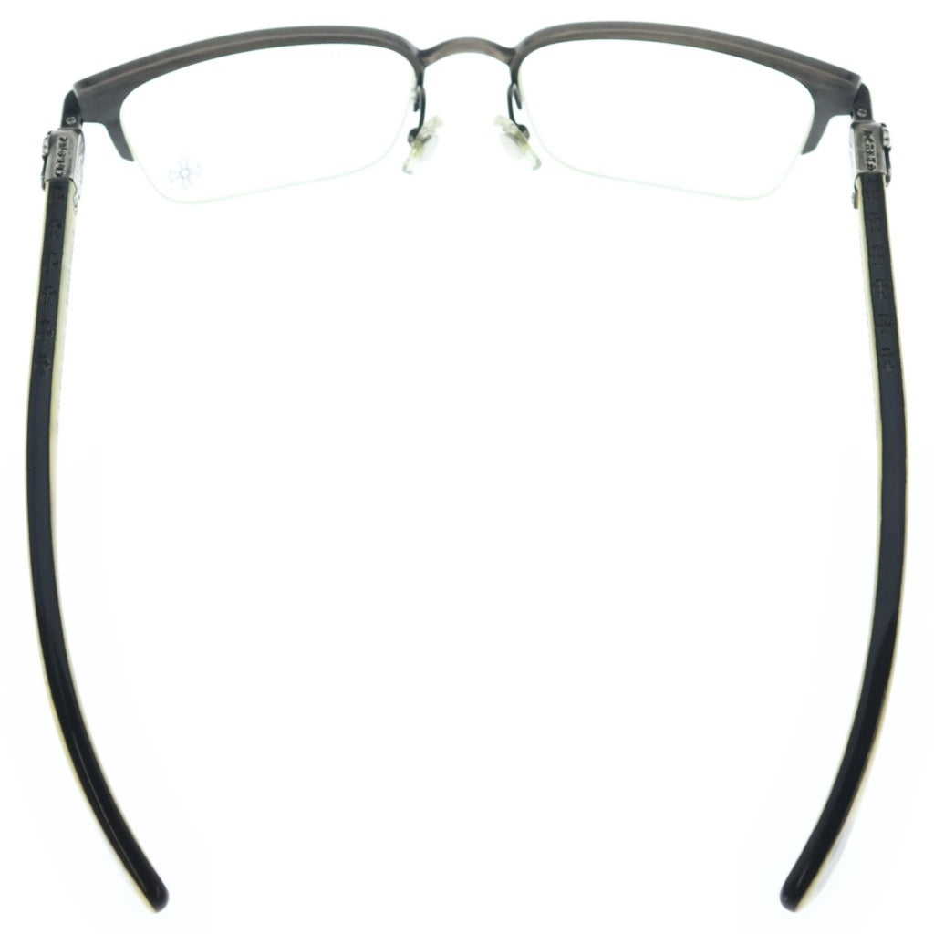 CHROME HEARTS(クロムハーツ) SUGAR WALLS ハーフリムフレーム CHクロステンプル サングラス メガネ イエロー ブラック
