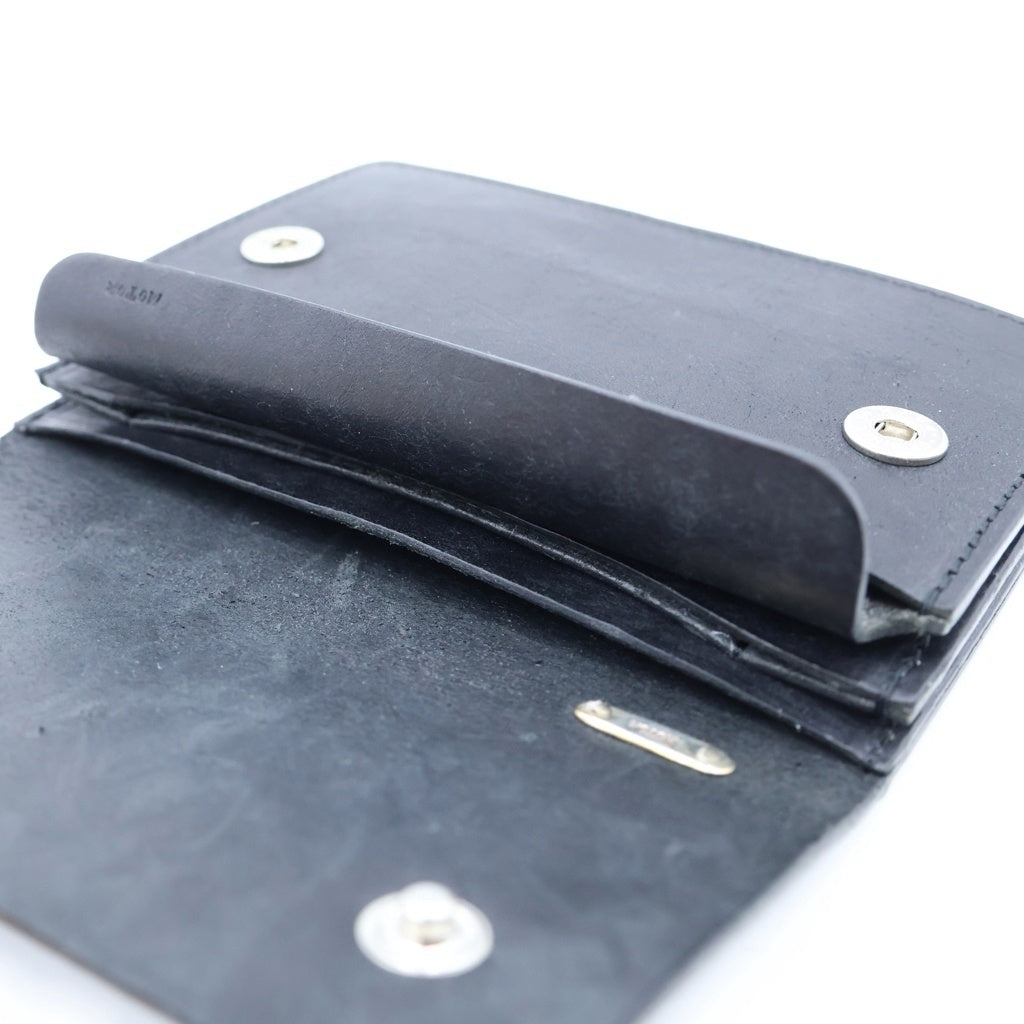 MOTO(モト) TRACKER'S MIDDLE WALLET トラッカーズ レザー ミドルウォレット 財布 ブラック