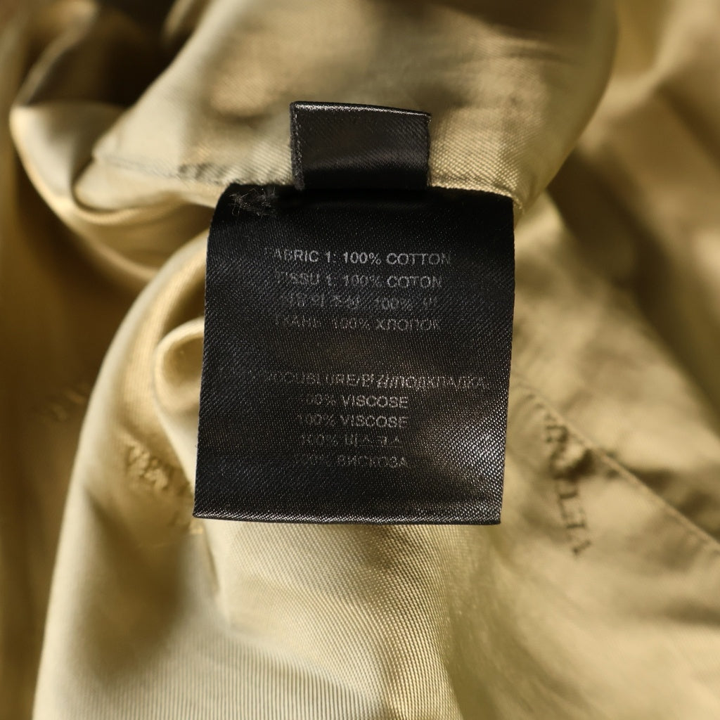 VETEMENTS(ヴェトモン) コットン ステンカラー トレンチコート ベージュ UA52CO220C