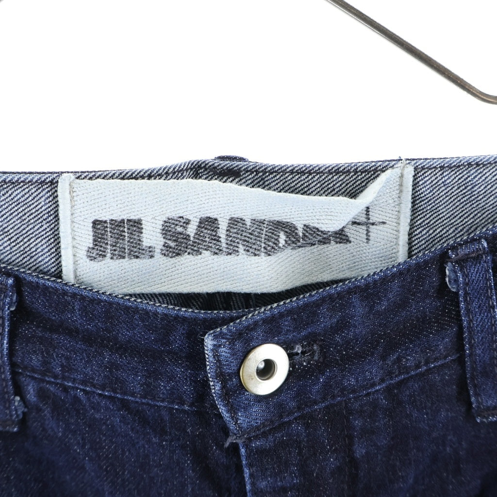 JIL SANDER +(ジルサンダープラス) TWIST JEANS ツイストジーンズ ジップフライ ストレートデニムパンツ インディゴ JPUP663101 MP246700