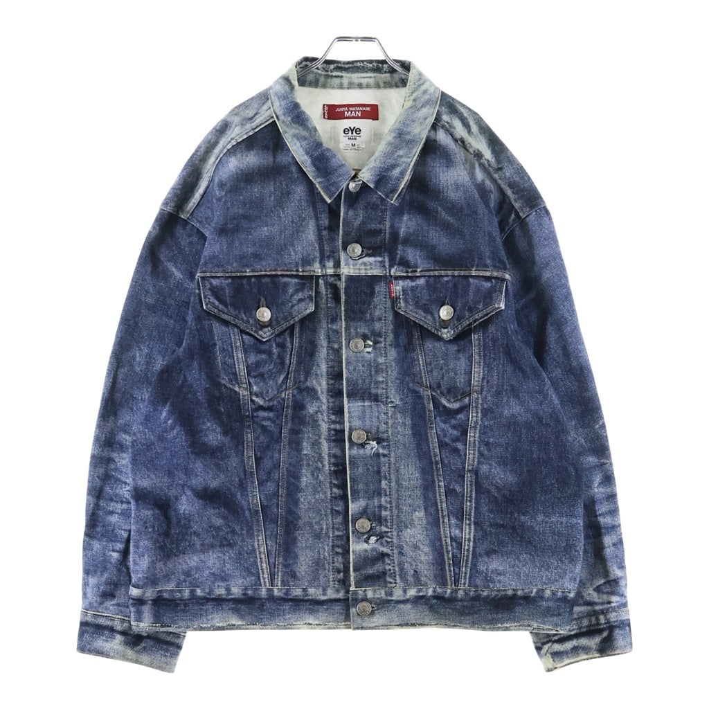 JUNYA WATANABE COMME des GARCONS(ジュンヤワタナベ コムデギャルソン) 25SS AD2024 ×BerBerJin ×Levi's DENIM JACKET 3rd TYPE ベルベルジン リーバイス デニム転写ジャケット インディゴ WO-J911