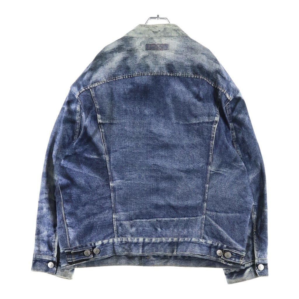 JUNYA WATANABE COMME des GARCONS(ジュンヤワタナベ コムデギャルソン) 25SS AD2024 ×BerBerJin ×Levi's DENIM JACKET 3rd TYPE ベルベルジン リーバイス デニム転写ジャケット インディゴ WO-J911