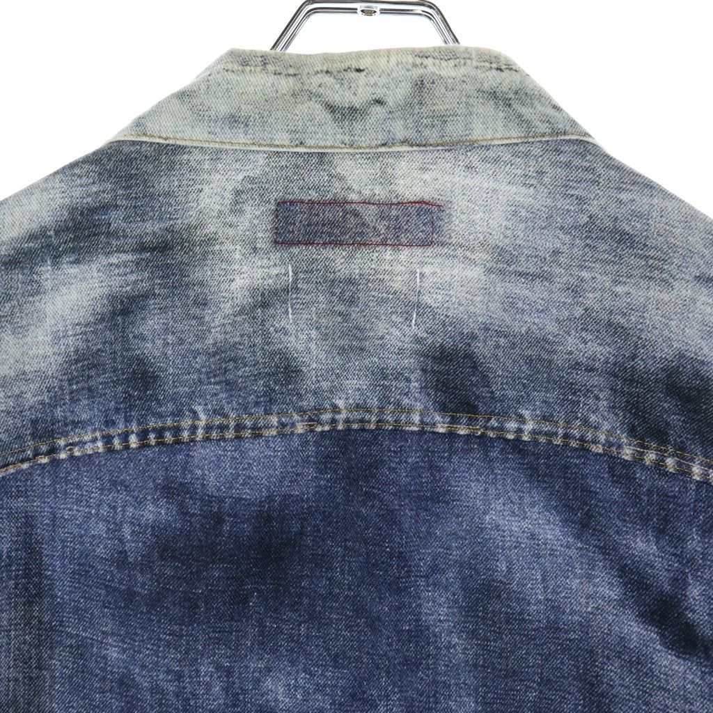 JUNYA WATANABE COMME des GARCONS(ジュンヤワタナベ コムデギャルソン) 25SS AD2024 ×BerBerJin ×Levi's DENIM JACKET 3rd TYPE ベルベルジン リーバイス デニム転写ジャケット インディゴ WO-J911