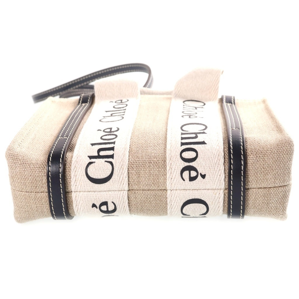 Chloe(クロエ) WOODY MINI TOTE ウッディ ミニ 2WAY トートバック ショルダーバッグ ベージュ CHC22AP237I2691J レディース