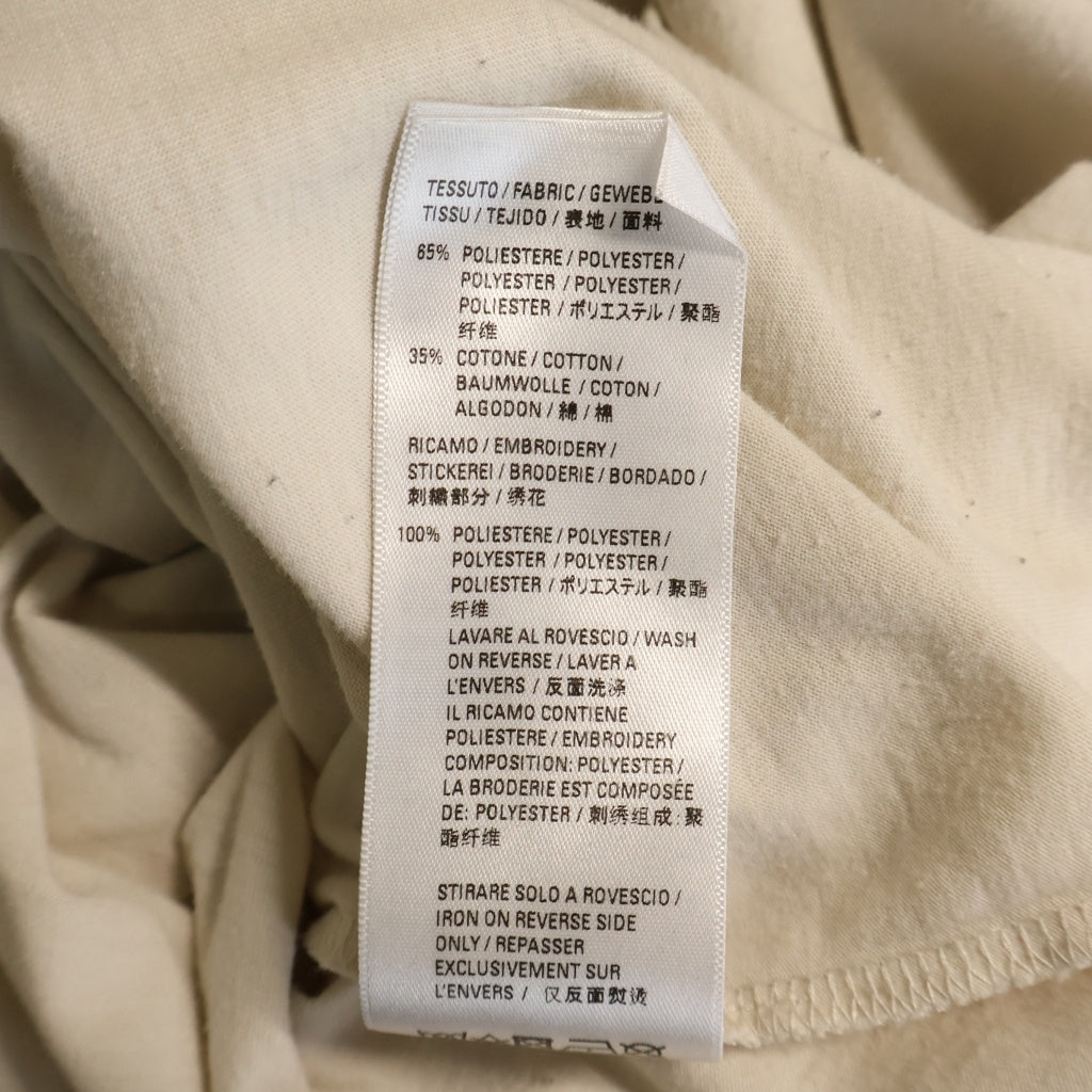 BALENCIAGA(バレンシアガ) COUTURE クチュール ロゴ刺繍Tシャツ 半袖クルーネックカットソー ベージュ 651795 TJV90