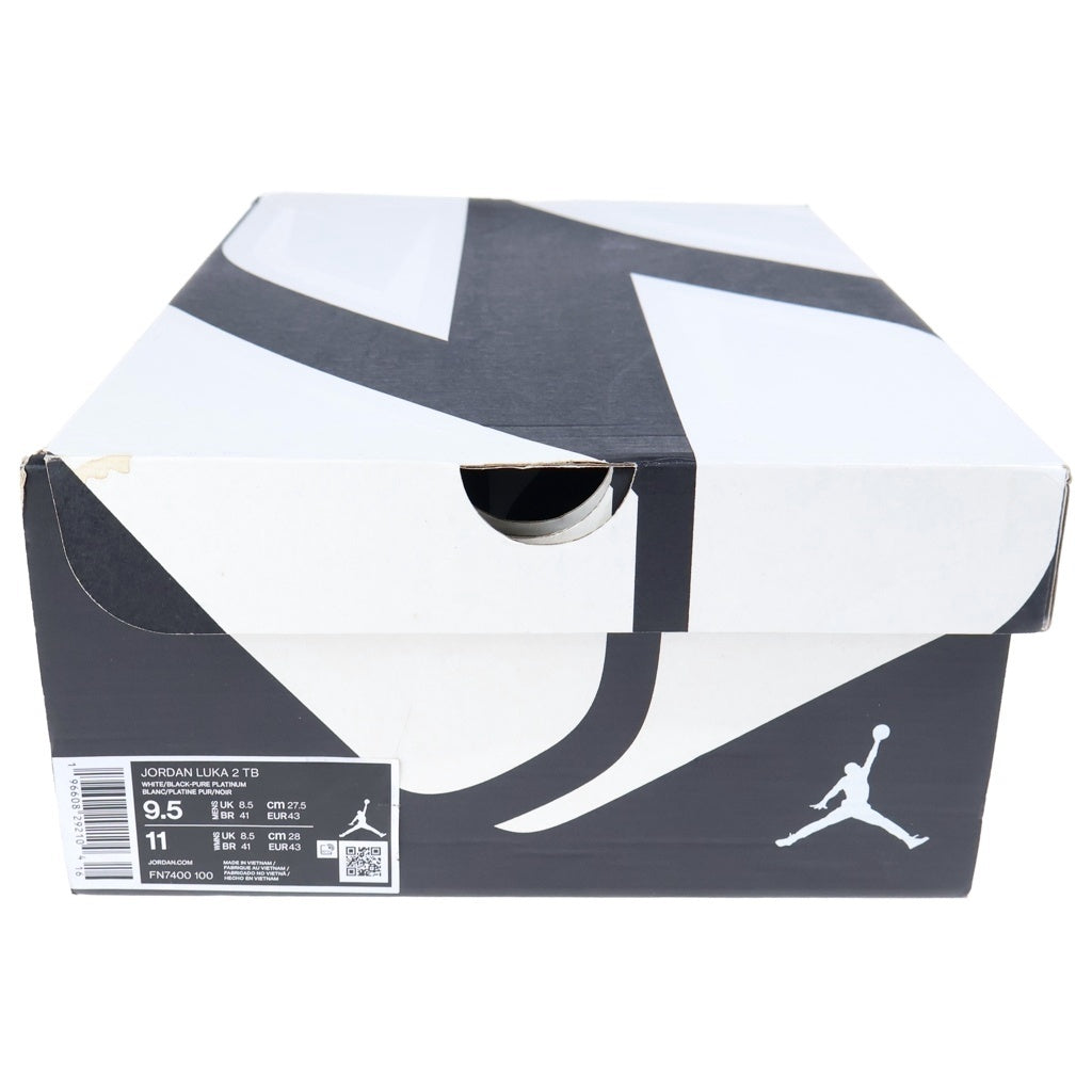 NIKE(ナイキ) JORDAN LUKA 2 TB ジョーダン ルカ ローカットスニーカー ブラック/ホワイト US9.5/27.5cm FN7400-100
