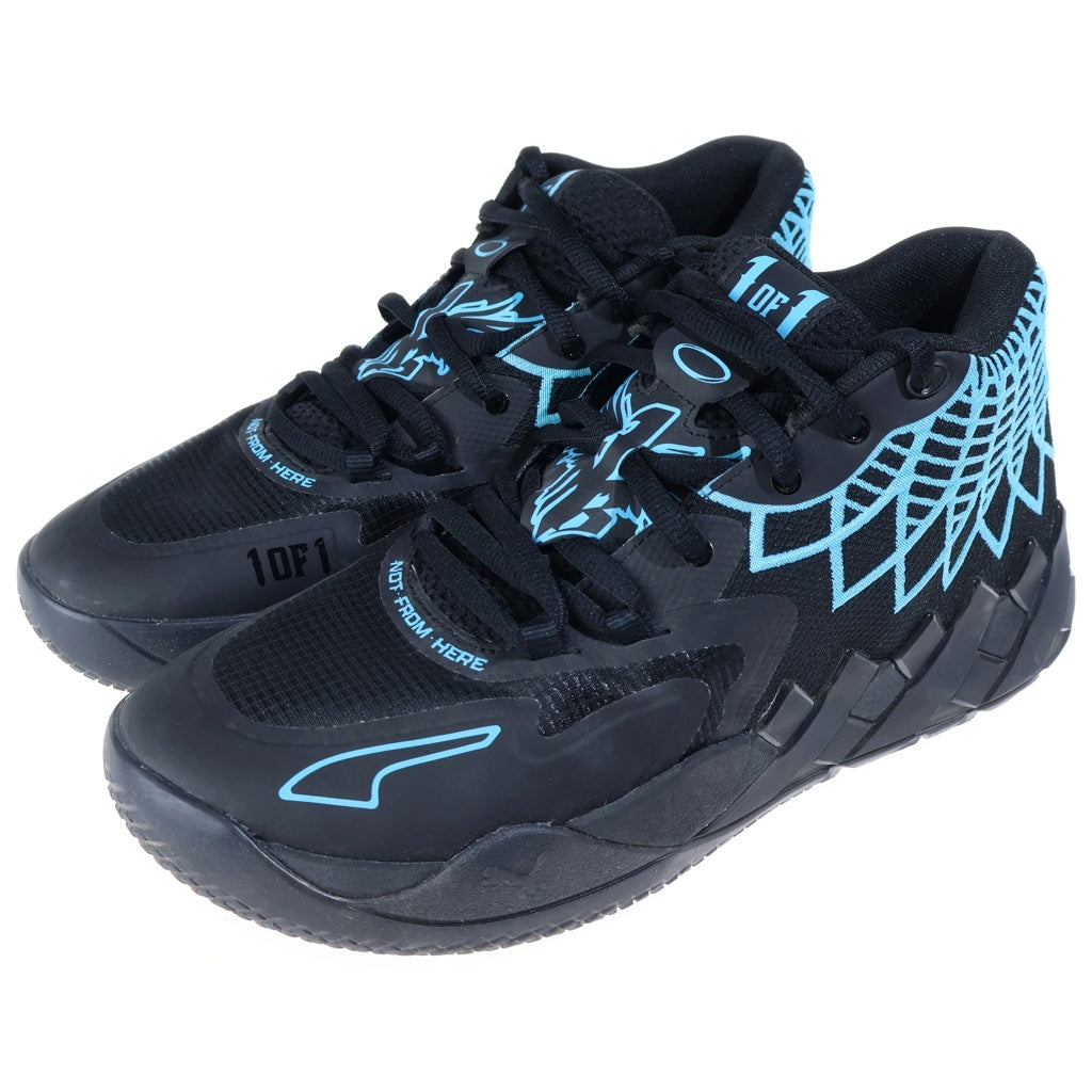 PUMA(プーマ) MB01 BUZZ CITY バズシティー ハイカットスニーカー ブラック/ライトブルー US10/28cm 376443-13