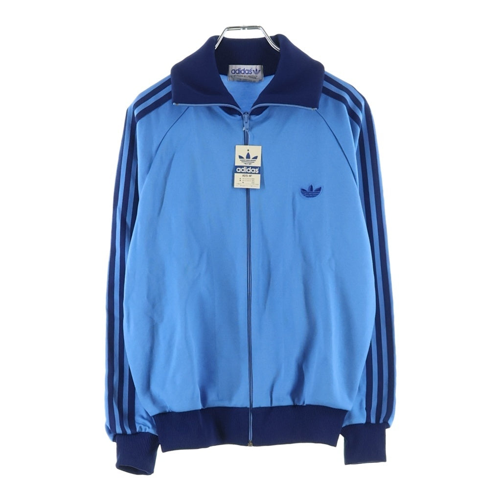 adidas(アディダス) 70-80S VINTAGE ヴィンテージ デサント製 トレフォイルロゴ サイドスリーストライプ トラックジャケット ブルー ADS-4F