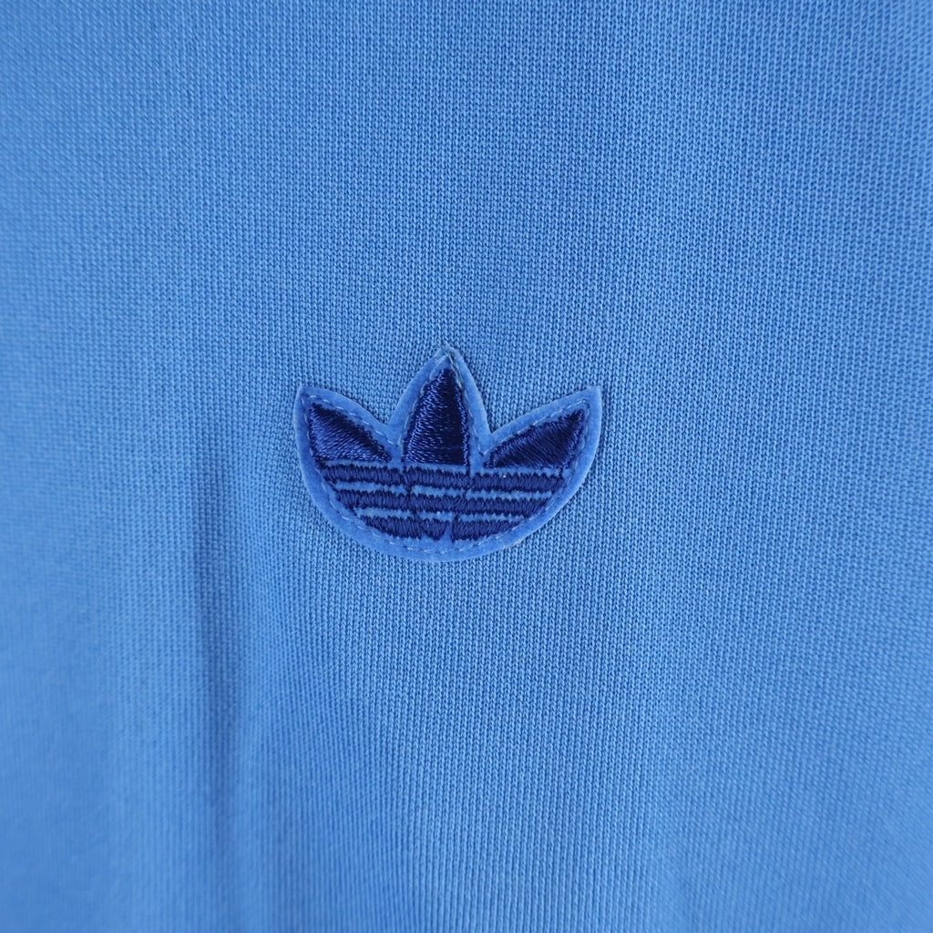 adidas(アディダス) 70-80S VINTAGE ヴィンテージ デサント製 トレフォイルロゴ サイドスリーストライプ トラックジャケット ブルー ADS-4F