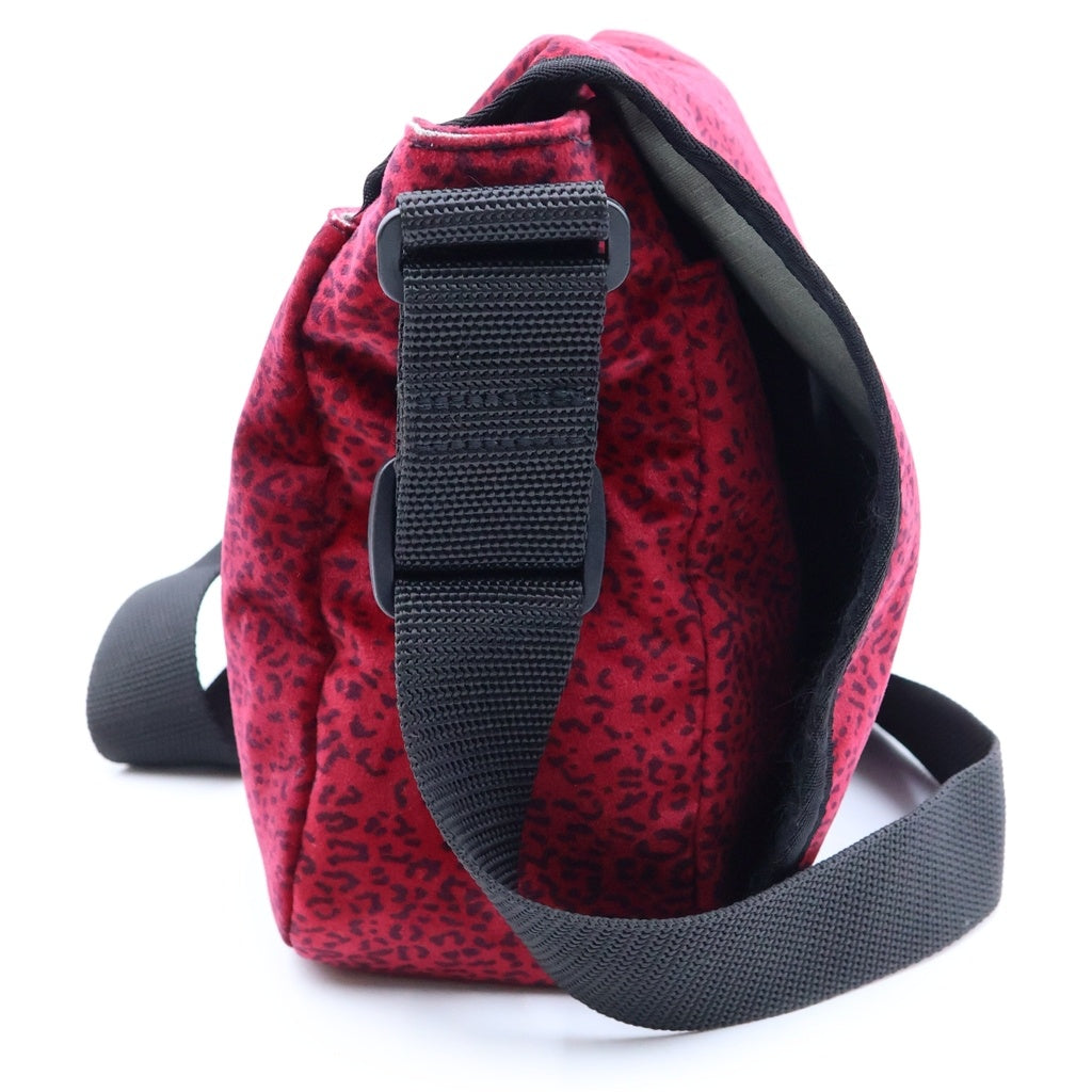 SUPREME(シュプリーム) 25AW Velvet Small Messenger Bag レオパード ベルベッド スモール メッセンジャーバッグ レッド レディース