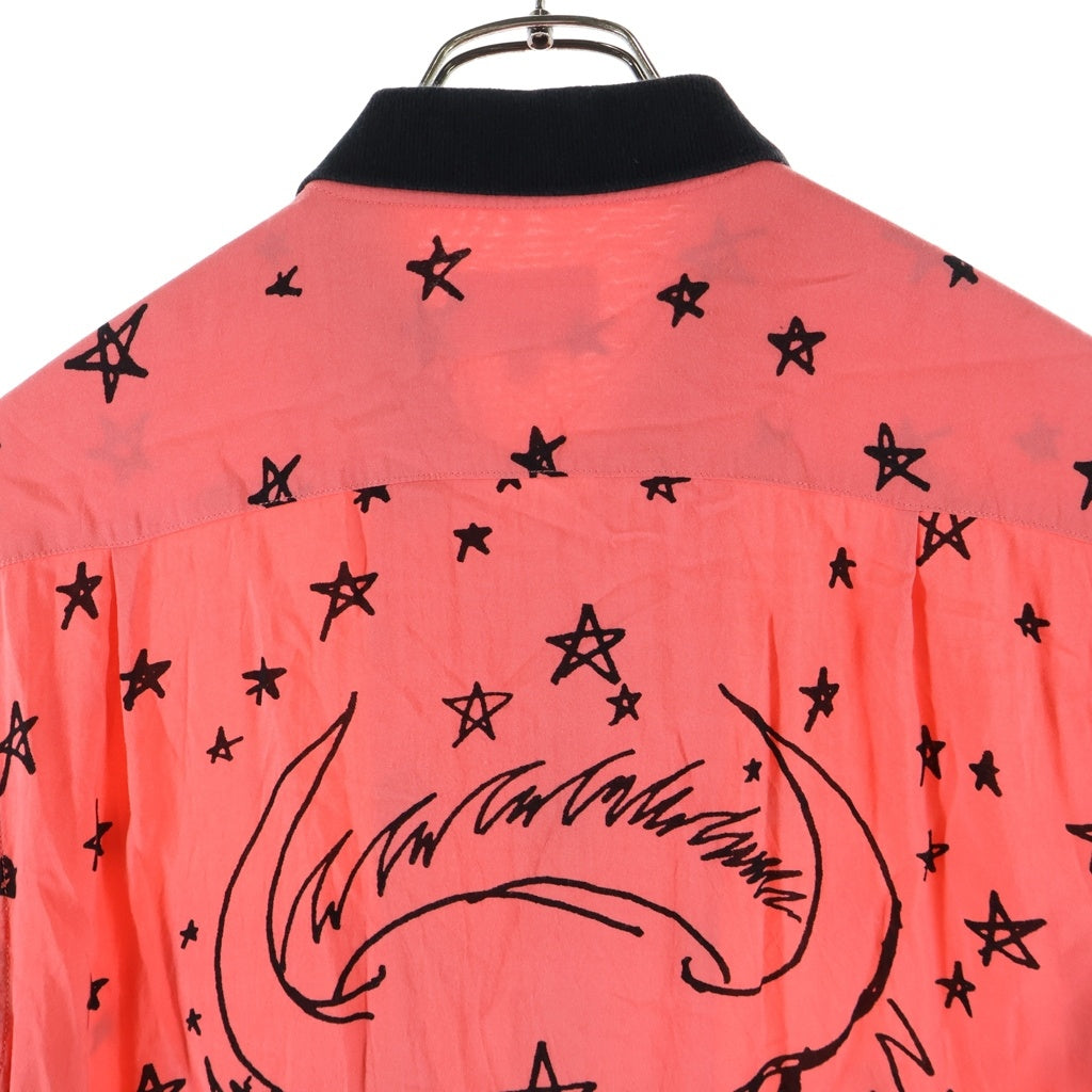 SUPREME(シュプリーム) 18SS Devil Rayon Shirt デビルレーヨン 半袖シャツ ピンク
