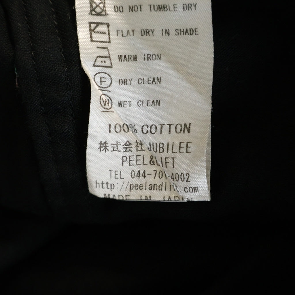 PEEL&LIFT(ピールアンドリフト) BONDAGE TROUSERS サイドジップ付き ボンテージ パンツ ブラック PL18-P012-6