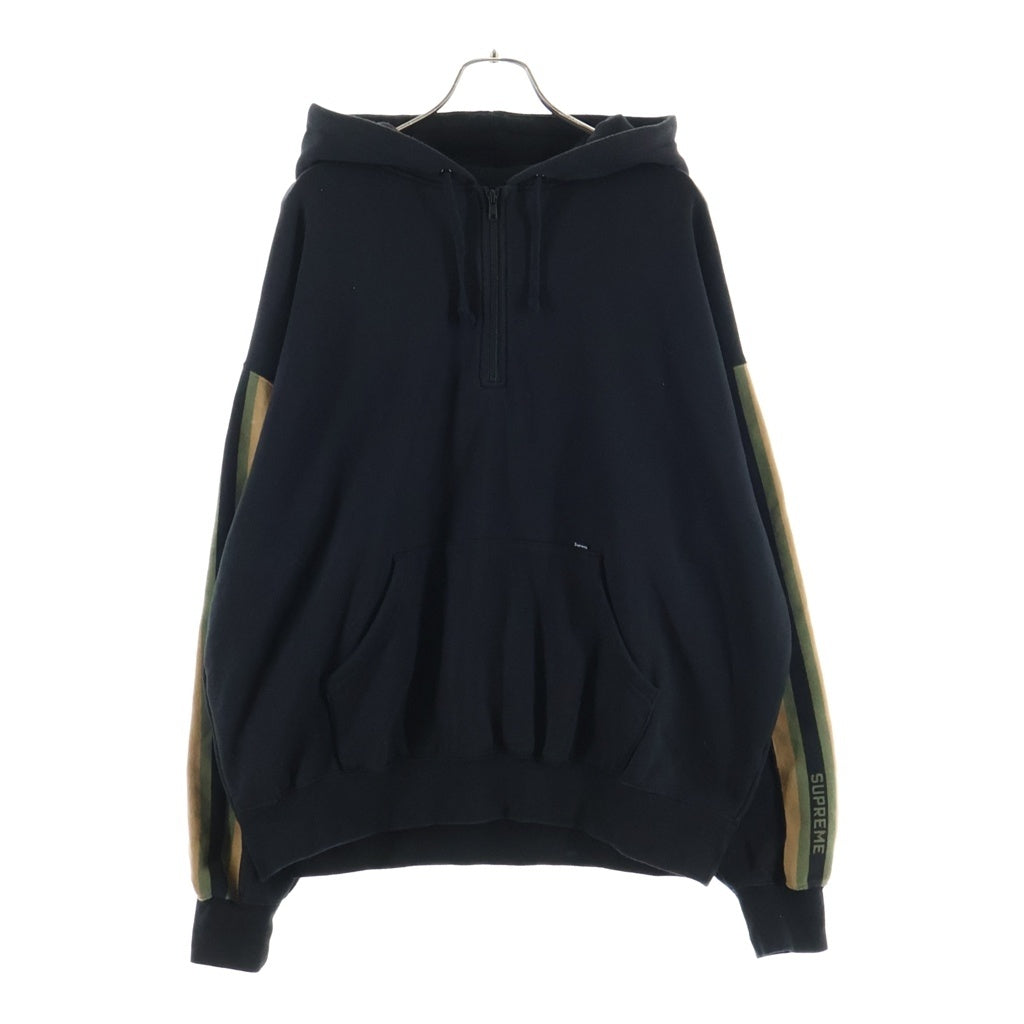 SUPREME(シュプリーム) 23SS Half Zip Hooded Sweatshirt ハーフジップ フーデッド スウェット パーカー ブラック/ブラウン/カーキ