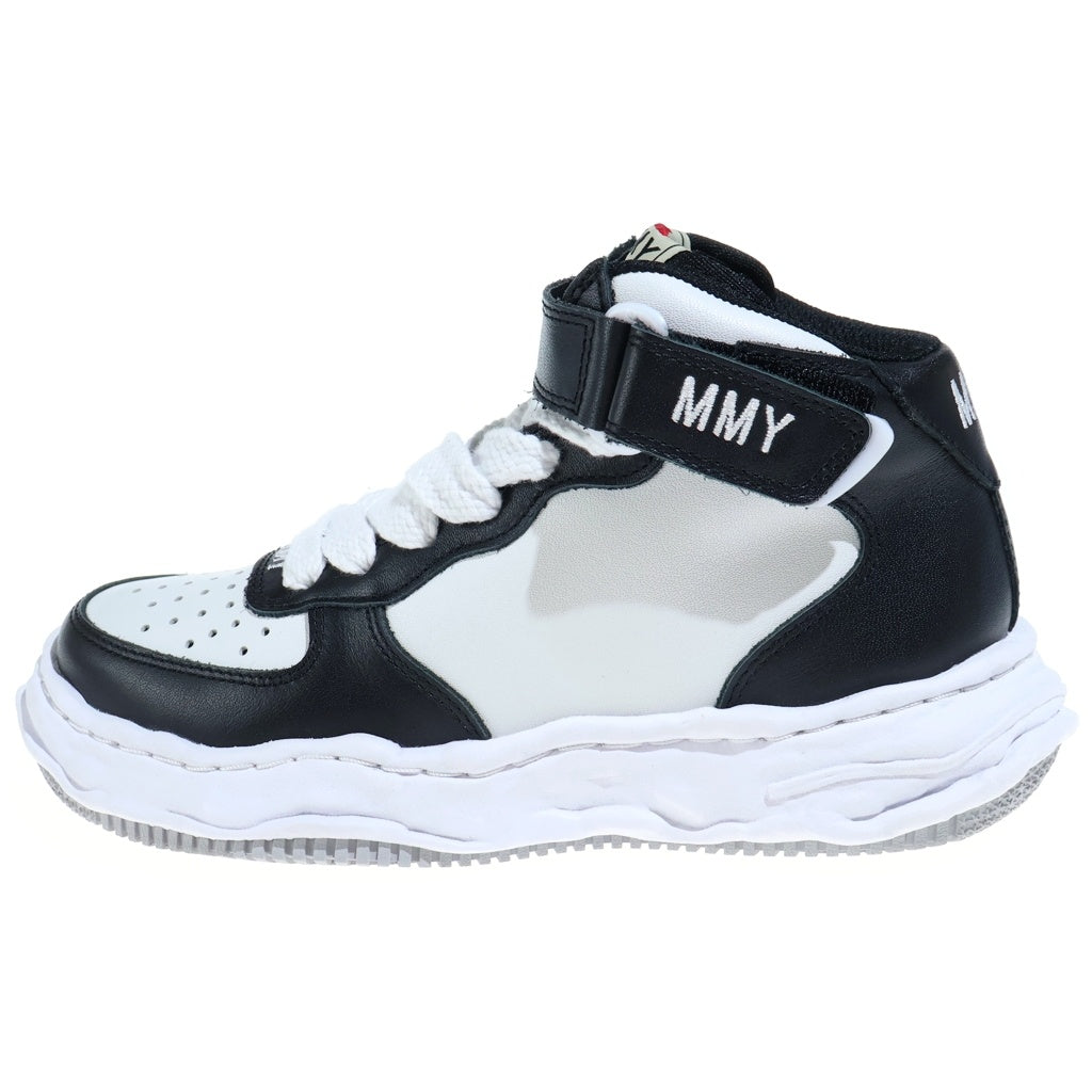 MAISON MIHARAYASUHIRO(メゾンミハラヤスヒロ) WAYNE ウェイン レザー ハイカットスニーカー レディース ブラック/ホワイト A08FW705