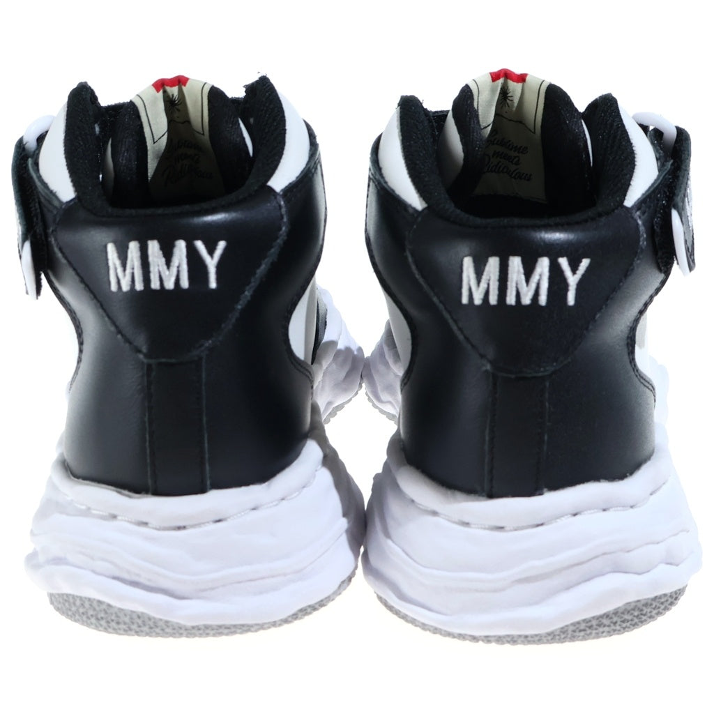 MAISON MIHARAYASUHIRO(メゾンミハラヤスヒロ) WAYNE ウェイン レザー ハイカットスニーカー レディース ブラック/ホワイト A08FW705