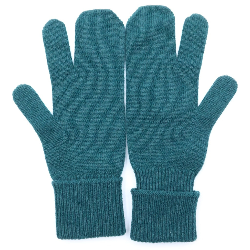 Maison Margiela(メゾンマルジェラ) TABI GLOVES タビ 4ステッチ カシミヤ混 ウールグローブ 手袋 グリーン S51TS0042 S17480