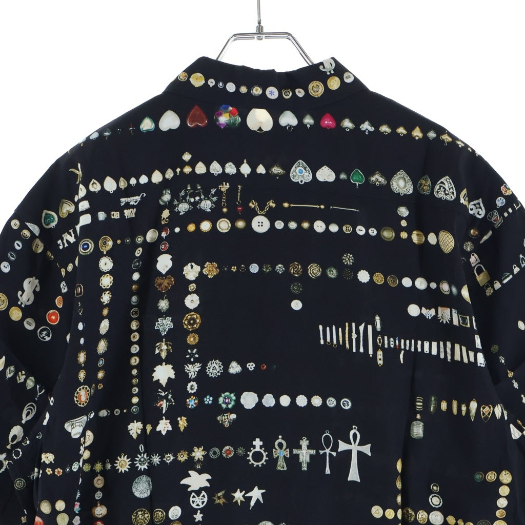 SUPREME(シュプリーム) 26SS ×MIKE KELLY S/S Shirt マイクケリー 総柄プリント 半袖シャツ ブラック