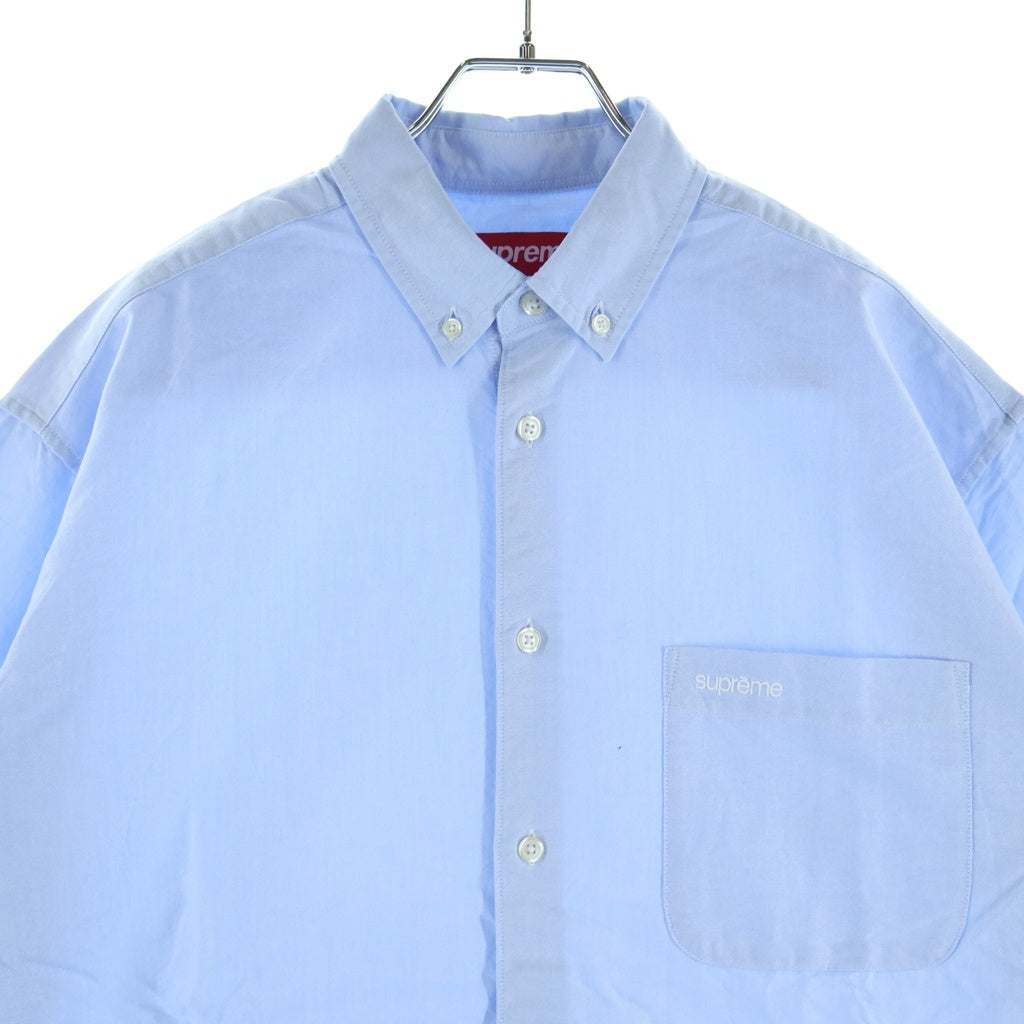 SUPREME(シュプリーム) 26SS Loose Fit Oxford S/S Shirt ルーズフィット オックスフォード 半袖シャツ ブルー