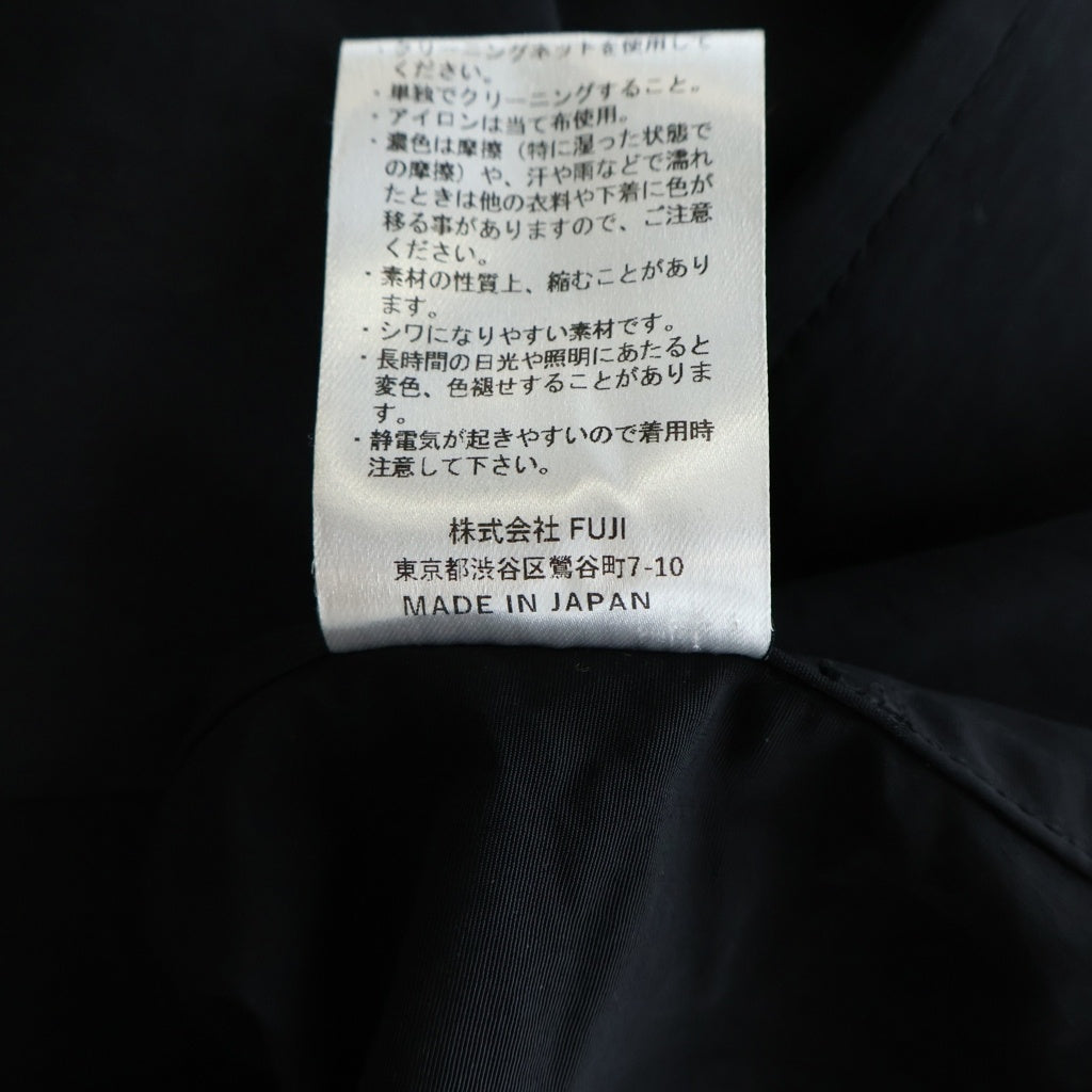 NO BRAND(ノーブランド) OVY オヴィー Basic Nylon Bal Collar Coat ベーシックナイロン バルカラーコート ブラック 026
