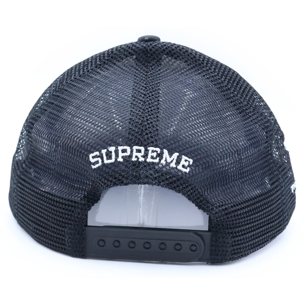 SUPREME(シュプリーム) 25AW Pinup Mesh Back 5 Panel ピンナップ メッシュバック 5パネルキャップ 帽子 ブラック