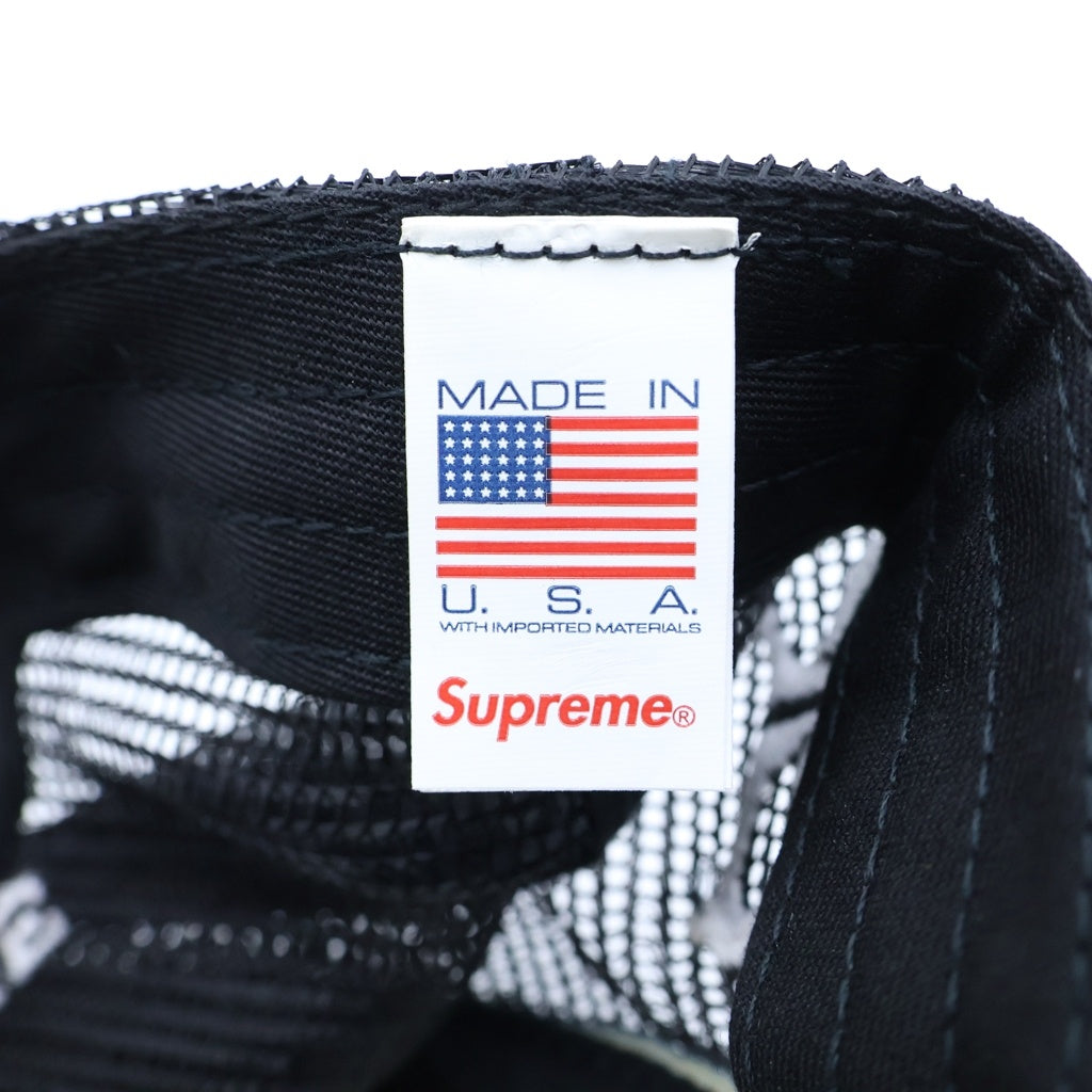 SUPREME(シュプリーム) 25AW Pinup Mesh Back 5 Panel ピンナップ メッシュバック 5パネルキャップ 帽子 ブラック
