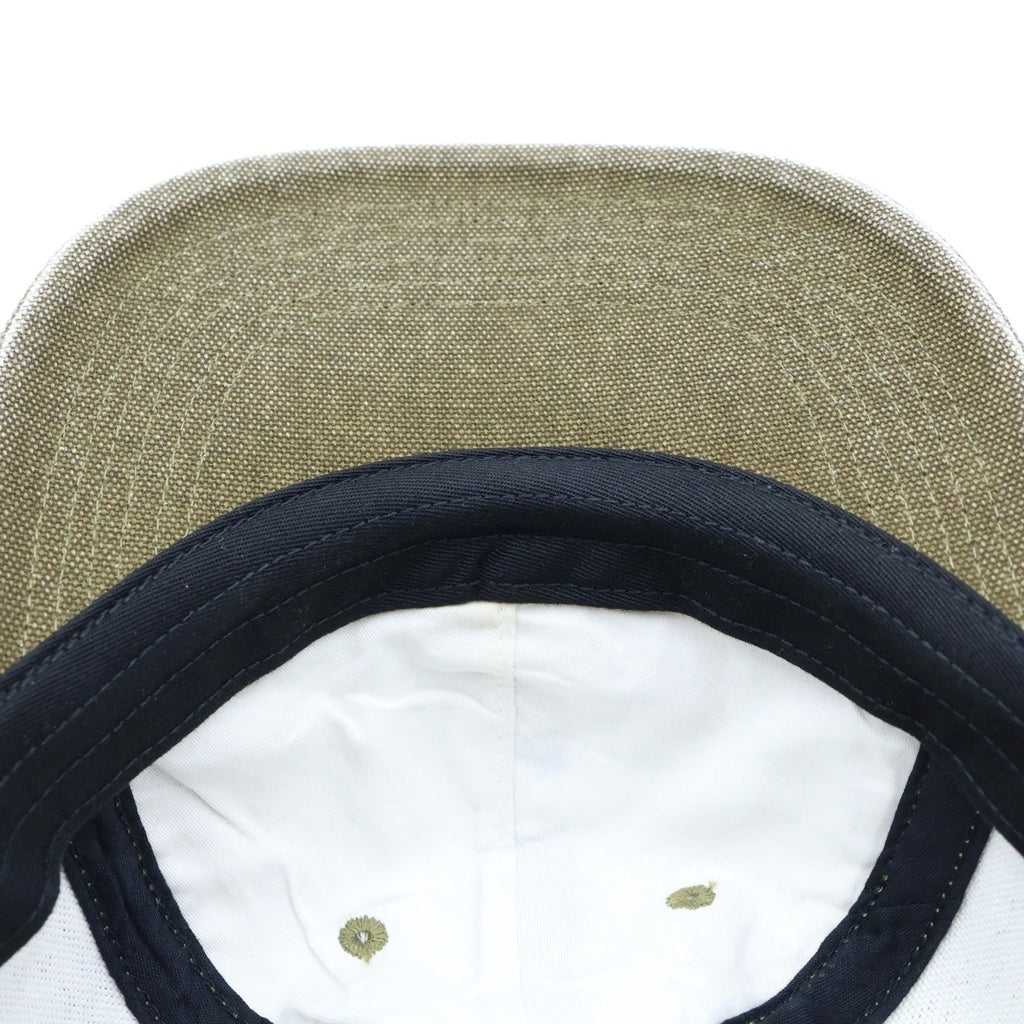 SUPREME(シュプリーム) 25AW Pigment Coated Canvas S Logo 6 Panel ピグメント コーテッドキャンバス Sロゴ 6パネルキャップ 帽子 オリーブ
