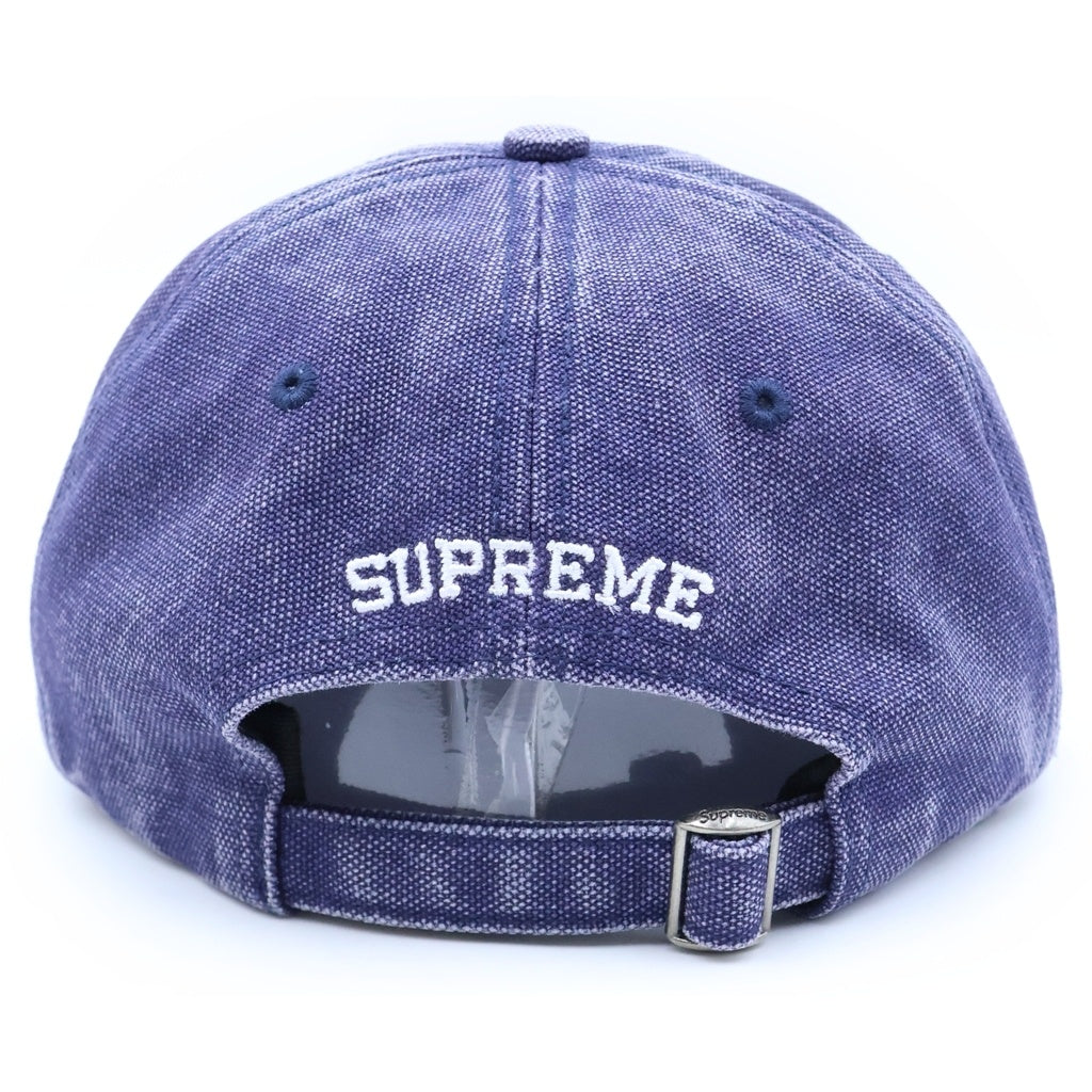 SUPREME(シュプリーム) 24AW Pigment S Logo 6 Panel ピグメント Sロゴ 6パネルキャップ 帽子 ネイビー