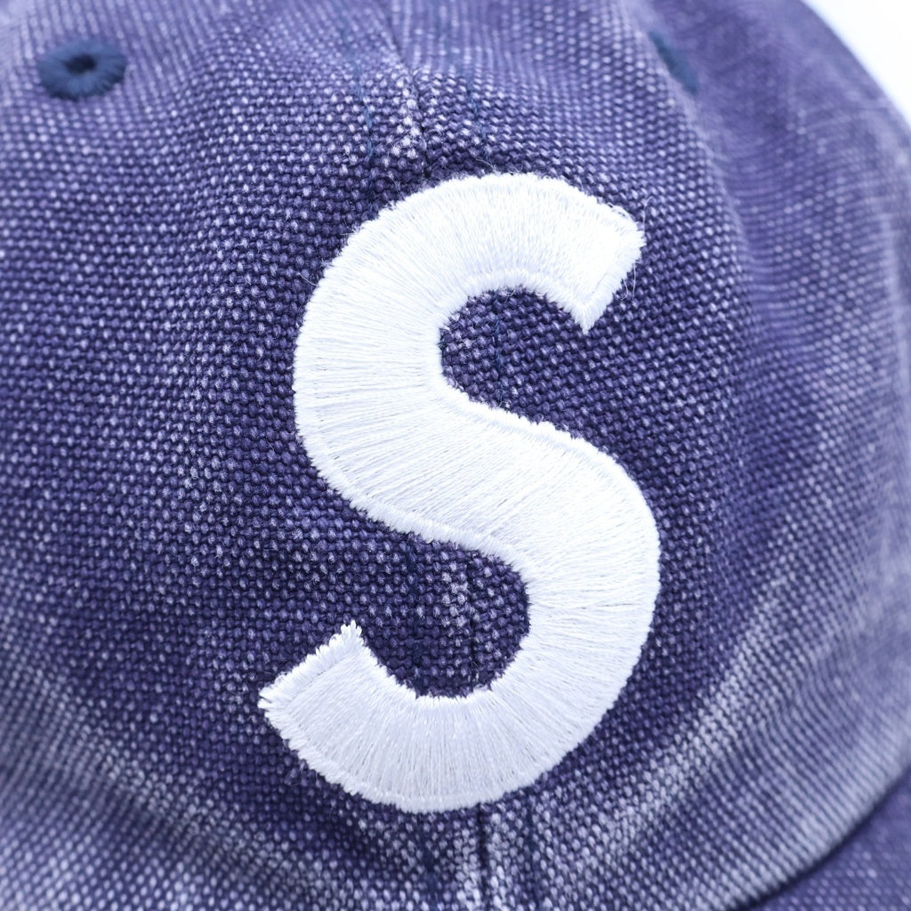 SUPREME(シュプリーム) 24AW Pigment S Logo 6 Panel ピグメント Sロゴ 6パネルキャップ 帽子 ネイビー