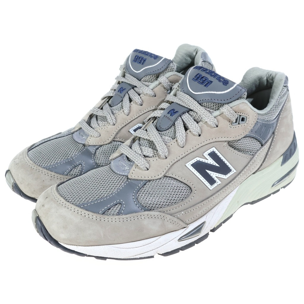 New Balance(ニューバランス) 20TH ANNIVERSARY レザー イングランド製 20周年 ローカットスニーカー グレー US9/27.0cm M991ANI