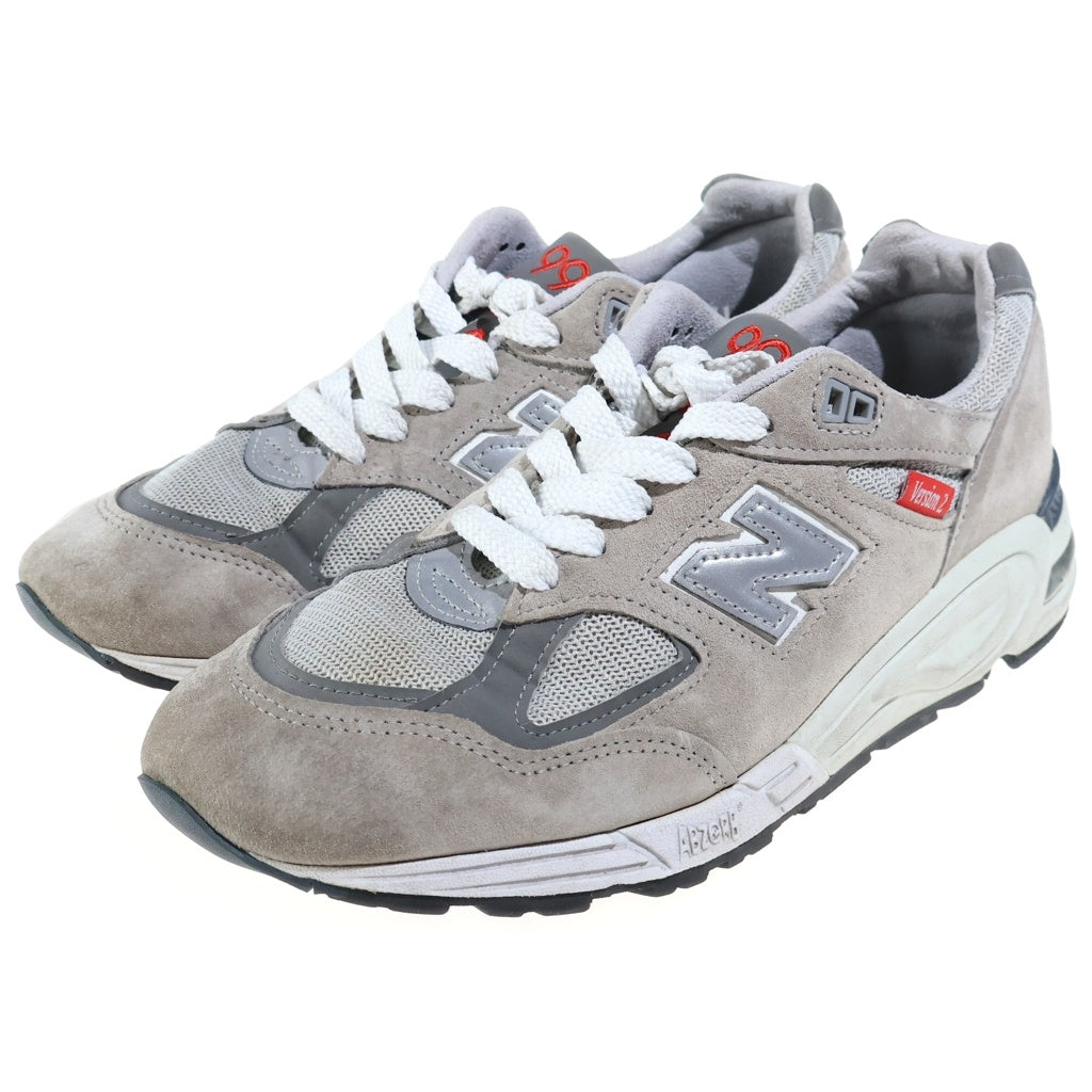New Balance(ニューバランス) M990VS2 V2 USA製 レザー ローカットスニーカー グレー US8.5/26.5cm